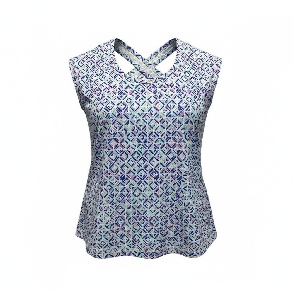 Talbots‎ Plus 2X Crisscross Back Top Y2K Stretch Blouse NEW